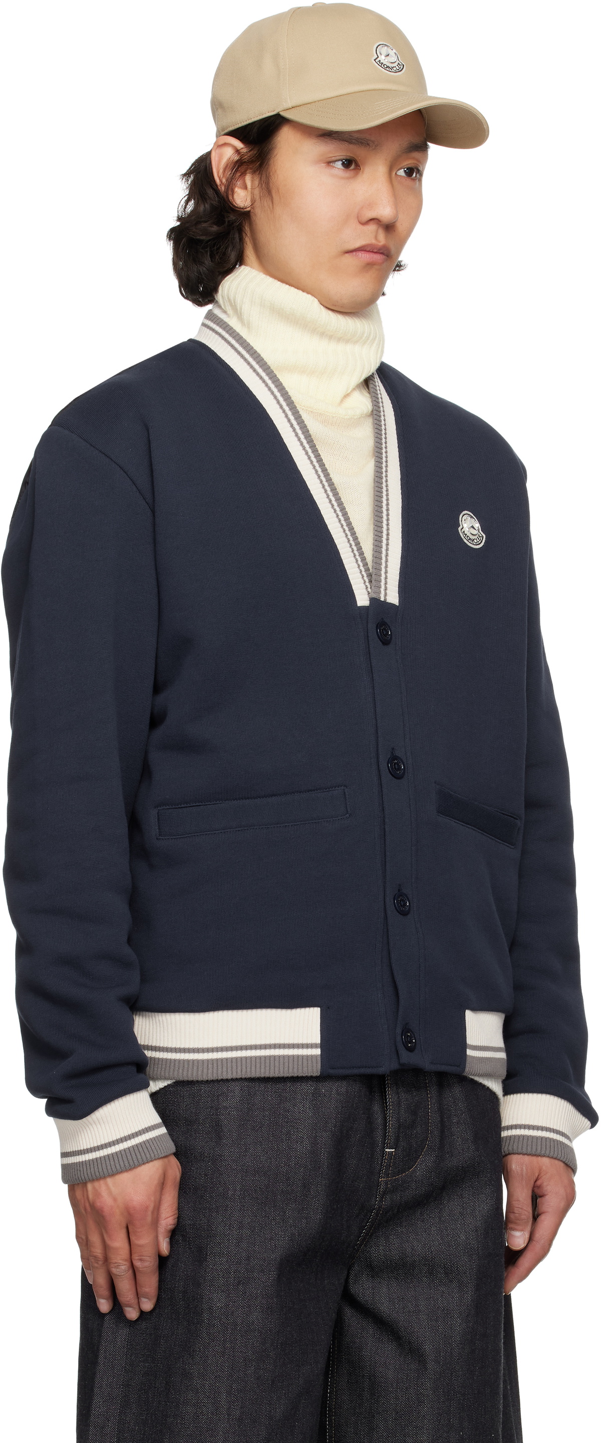 Moncler Genius Mercedes-Benz by NIGO Navy Sweatshirt Cardigan