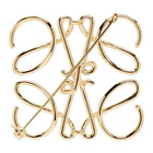 Loewe Gold Anagram Brooch