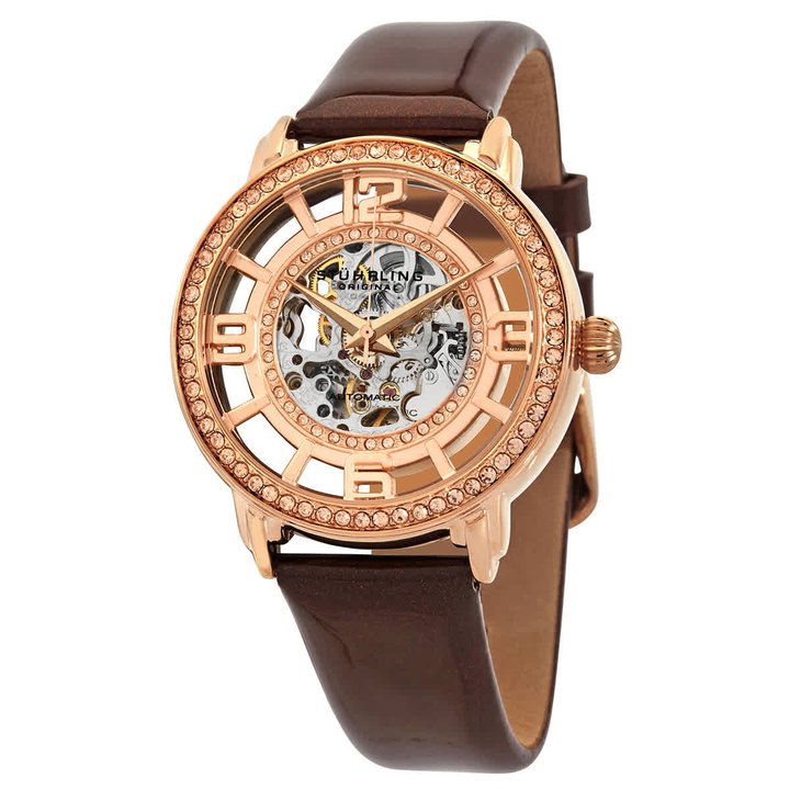 Photo: Stuhrling Original Legacy Automatic Rose Gold Dial Ladies Watch M13606