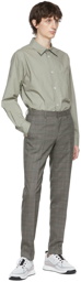 Boss Gray Wool Trousers