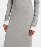 Jil Sander Layered cotton jersey maxi dress