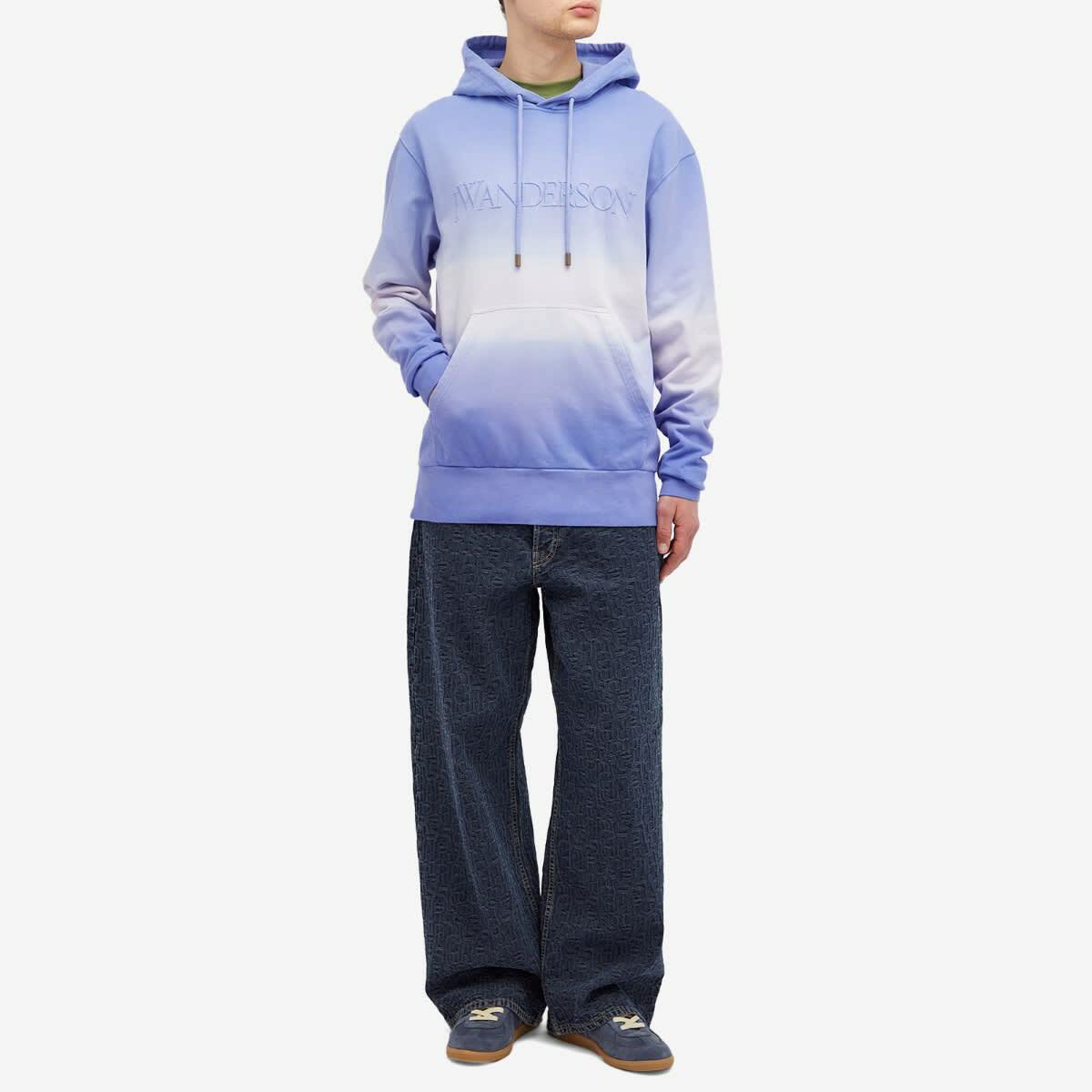 JW Anderson Men's Logo Embroidery Gradient Hoodie in JW Anderson Men's Logo Embroidery Gradient Hoodie in