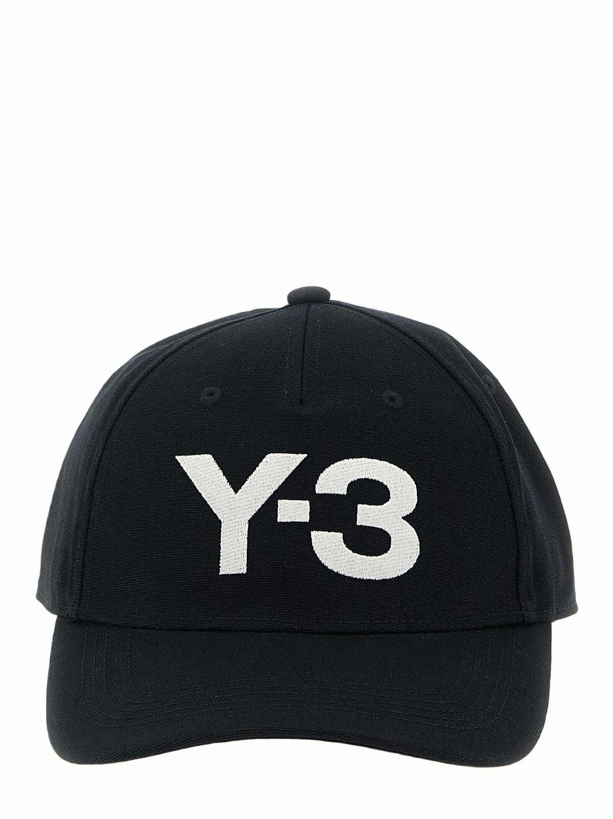 Y-3 Men's 3-Stripe Cap in Black Y-3
