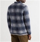 Universal Works - Checked Wool-Blend Cardigan - Blue