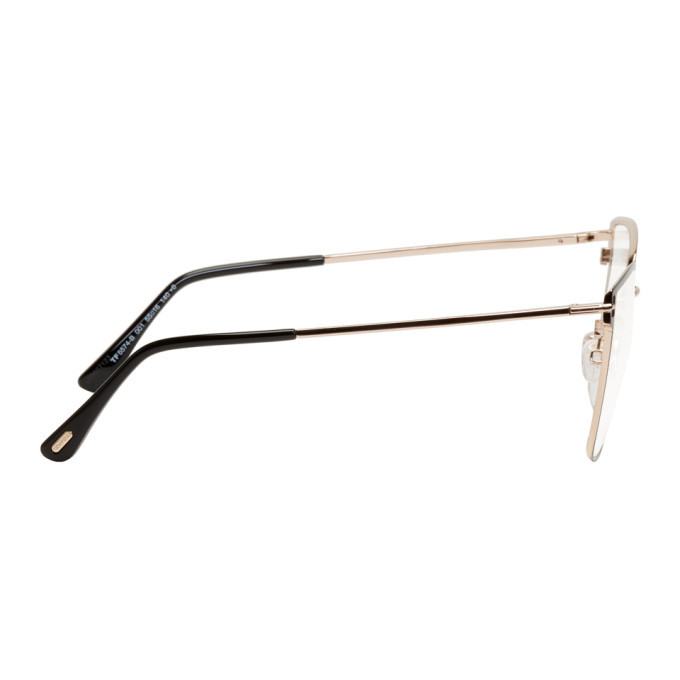 Tom ford glasses shop black and gold