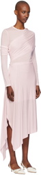 Helmut Lang Pink Protection Maxi Dress