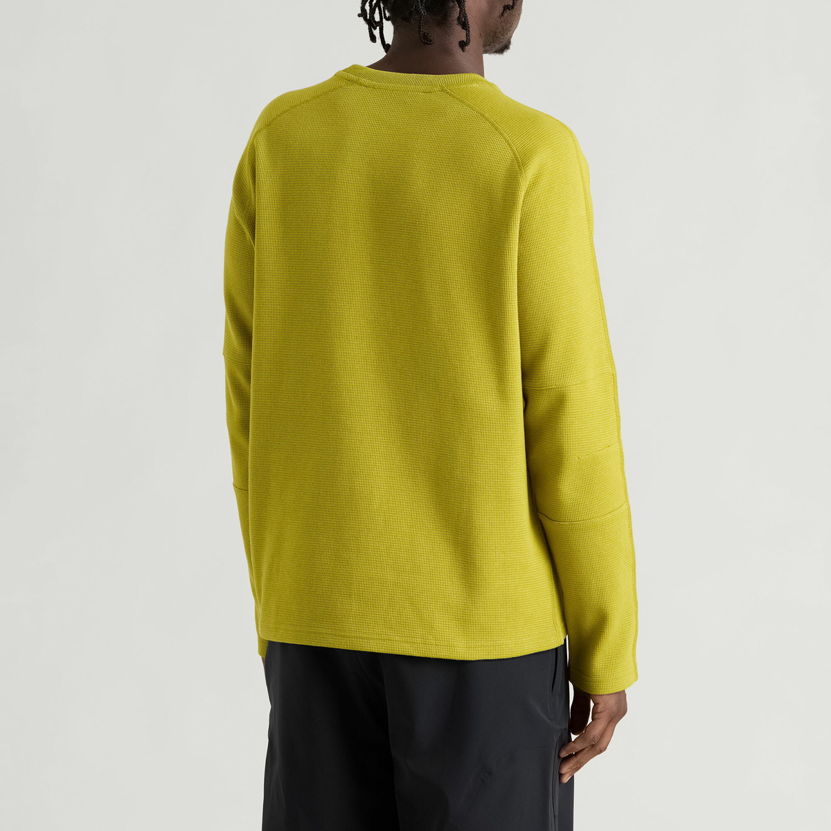 Mellow Clo Men's Everyday Waffle Longsleeve Top in Persian Lime