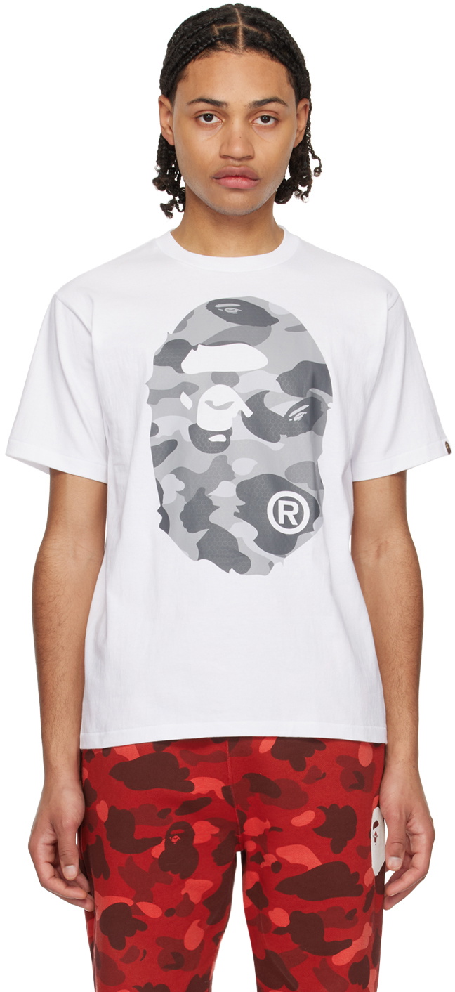 BAPE White Big Ape Head T-Shirt A Bathing Ape