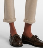 Brunello Cucinelli Monili cotton and silk-blend sweatpants