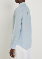 Polo Ralph Lauren Logo-embroidered Linen Shirt Light Blue