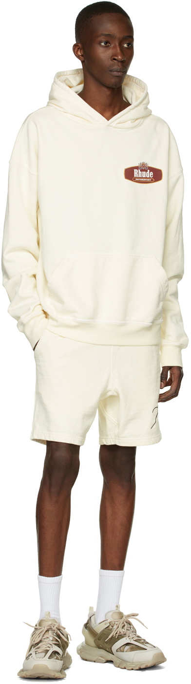 Rhude Off-White Racing Crest Hoodie Rhude
