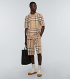 Burberry - Weaver silk and wool checked shorts