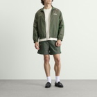 Les Deux Men's Prince Shiny Track Jacket in Pineneedle Green