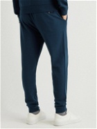 Derek Rose - Quinn Slim-Fit Tapered Cotton and Modal-Blend Jersey Sweatpants - Blue