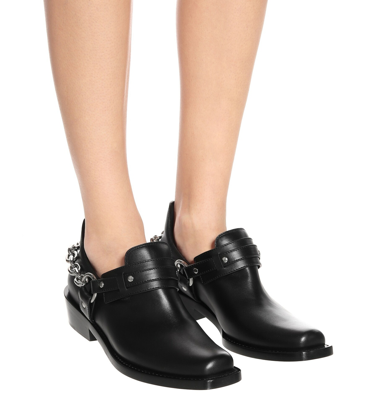 Paco Rabanne - Moto leather ankle boots