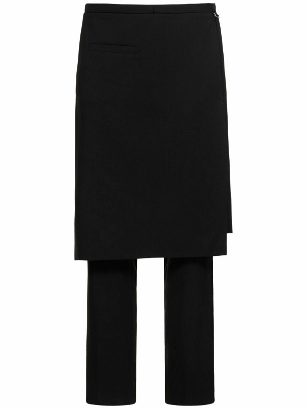 Photo: COURREGES - Tailored Wool Pants W/overskirt