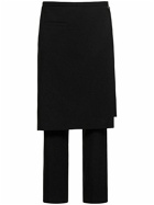 COURREGES - Tailored Wool Pants W/overskirt