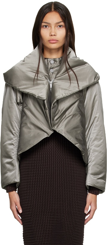 Photo: ISSEY MIYAKE Gray Polymorph Jacket & Vest Set