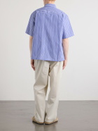 Aimé Leon Dore - Striped Cotton-Poplin Shirt - Blue