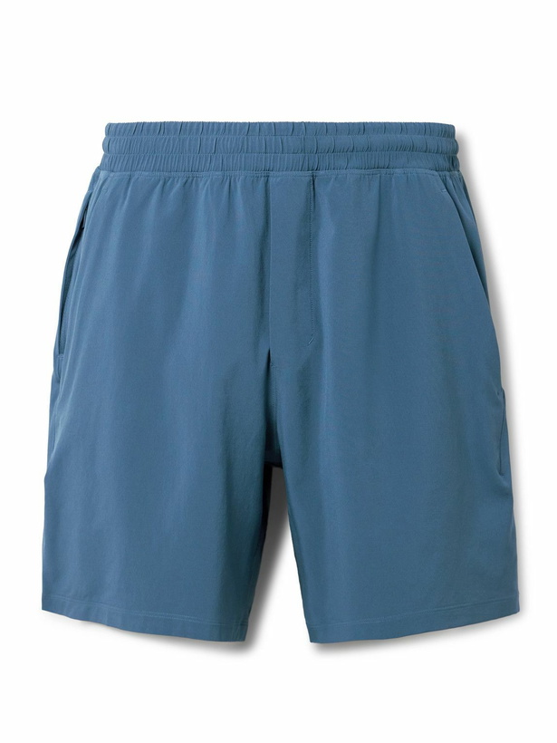 Photo: Lululemon - Pace Breaker 7" Straight-Leg Recycled-Swift&trade; Shorts - Blue