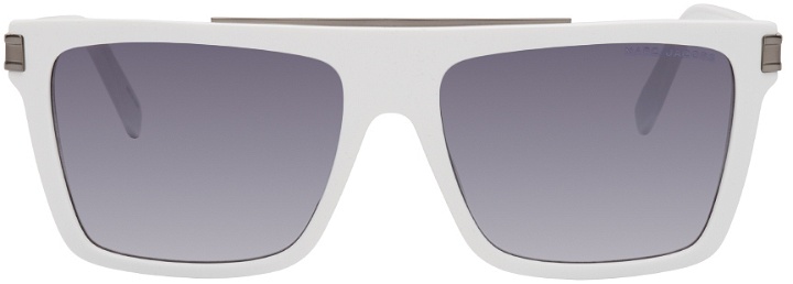 Photo: Marc Jacobs White Rectangular Sunglasses