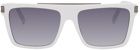 Marc Jacobs White Rectangular Sunglasses