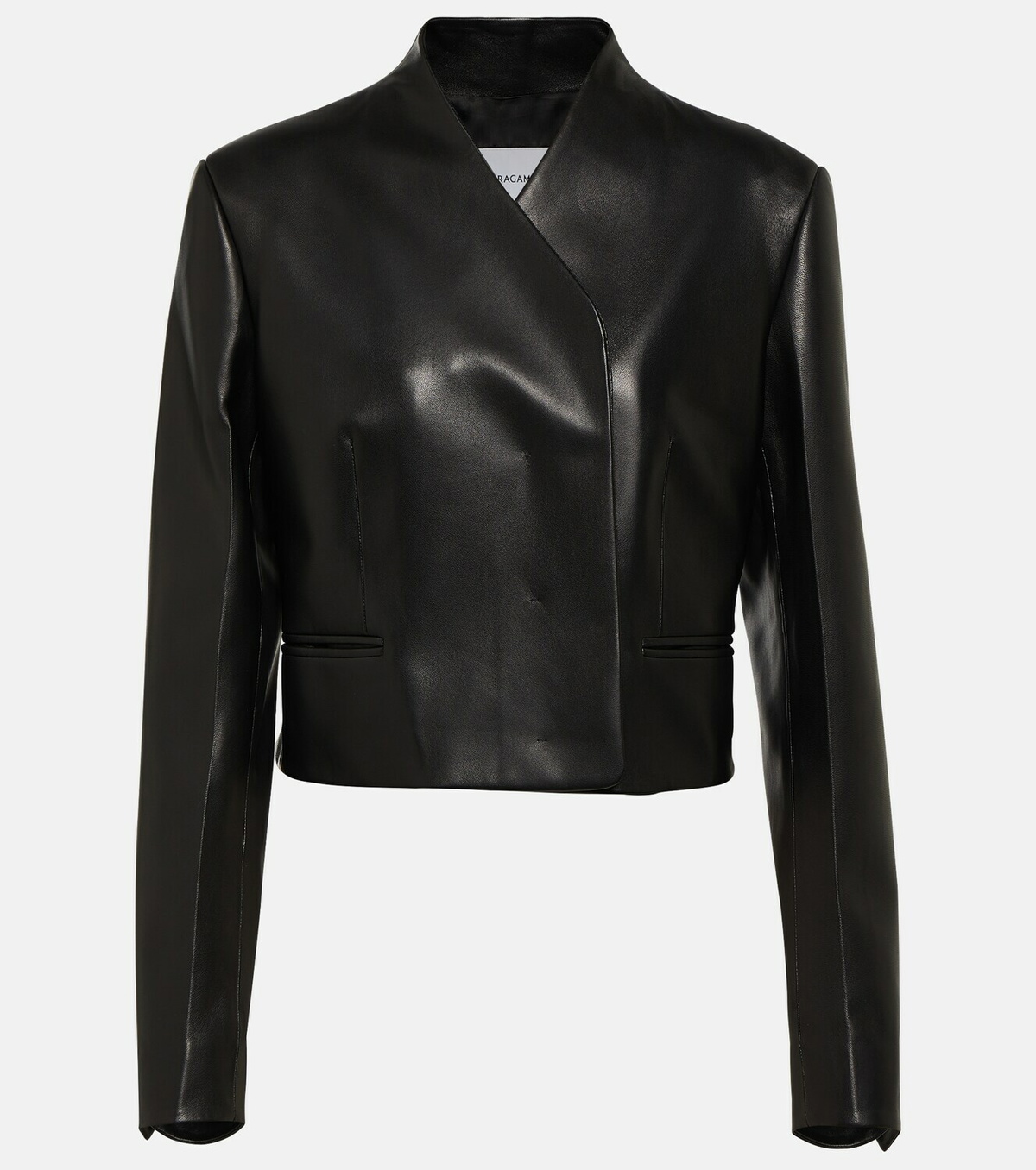 Ferragamo Cropped leather blazer