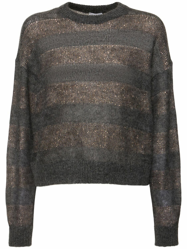 Photo: BRUNELLO CUCINELLI Crewneck Mohair Blend Sweater