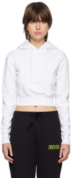 Versace Jeans Couture White Drawstring Hoodie