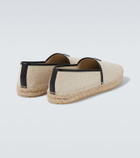 Dolce&Gabbana DG Leather-trimmed espadrille sandals