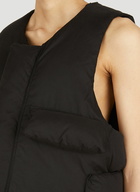 Pillow Sleeveless Jacket in Black