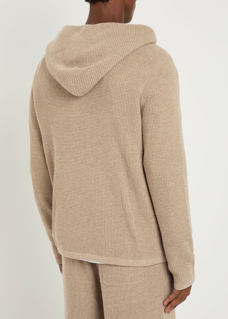Paige Ojai Hooded Wool-blend Jumper Beige