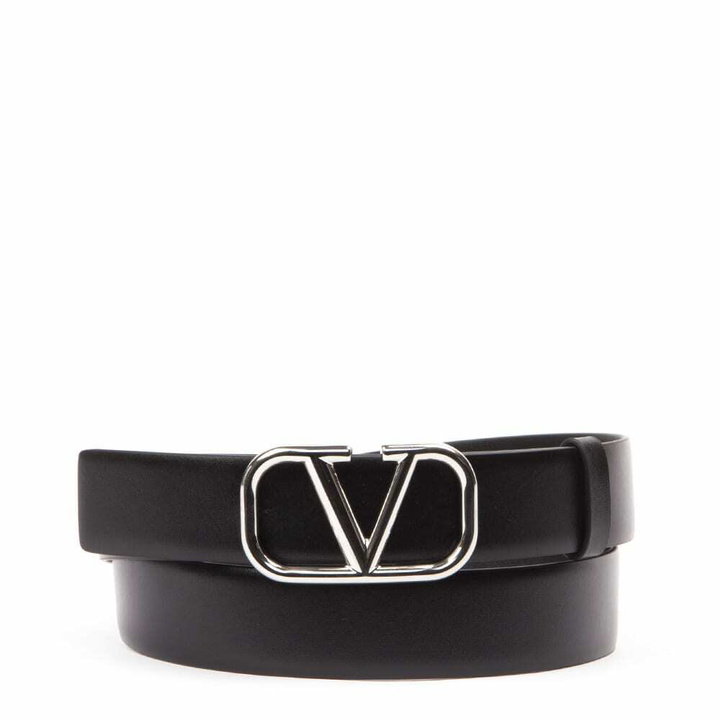 Photo: Valentino Garavani Vlogo Signature Leather Belt