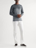 Peter Millar - Crown Crafted Striped Merino Wool-Blend Sweater - Gray