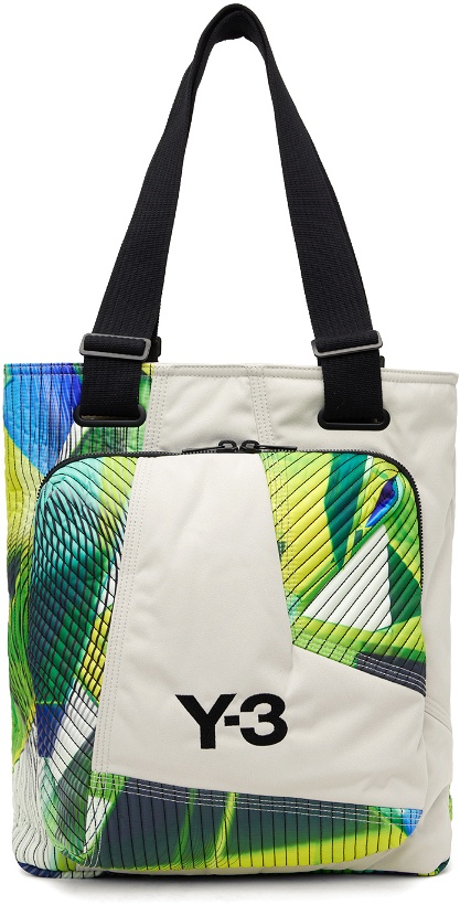 Photo: Y-3 Off-White & Yellow Printed Tote