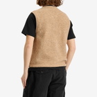 Universal Works Men's Wool Fleece Zip Gilet - Presented by END. in Stone