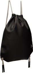 Rick Owens Black Porterville Drawstring Backpack