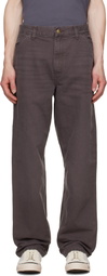 Carhartt Work In Progress Brown Single Knee Trousers