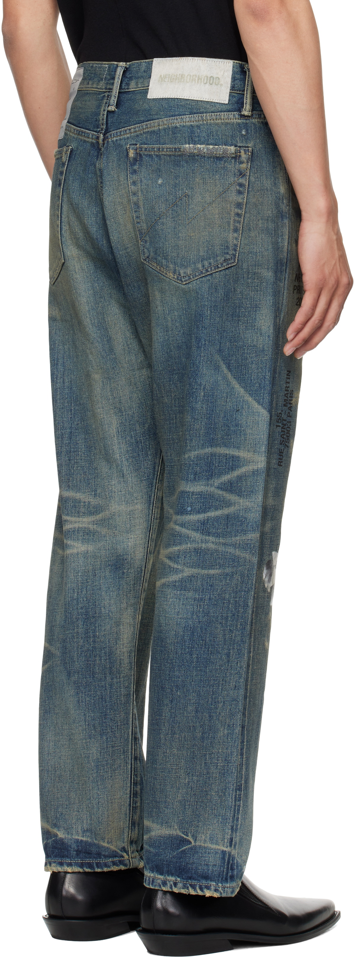 YOHJI YAMAMOTO Blue NEIGHBORHOOD Edition Savage Denim DP Basic Jeans