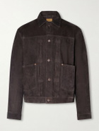 Nudie Jeans - Dante II Suede Trucker Jacket - Brown