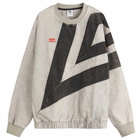 Umbro Washed Diamond Drill Top in Griffin