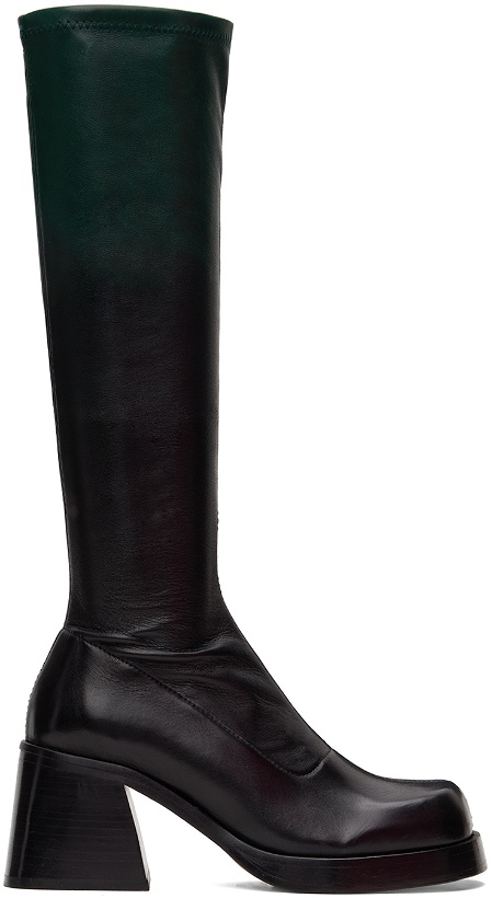 Photo: Miista Green & Black Hedy Boots