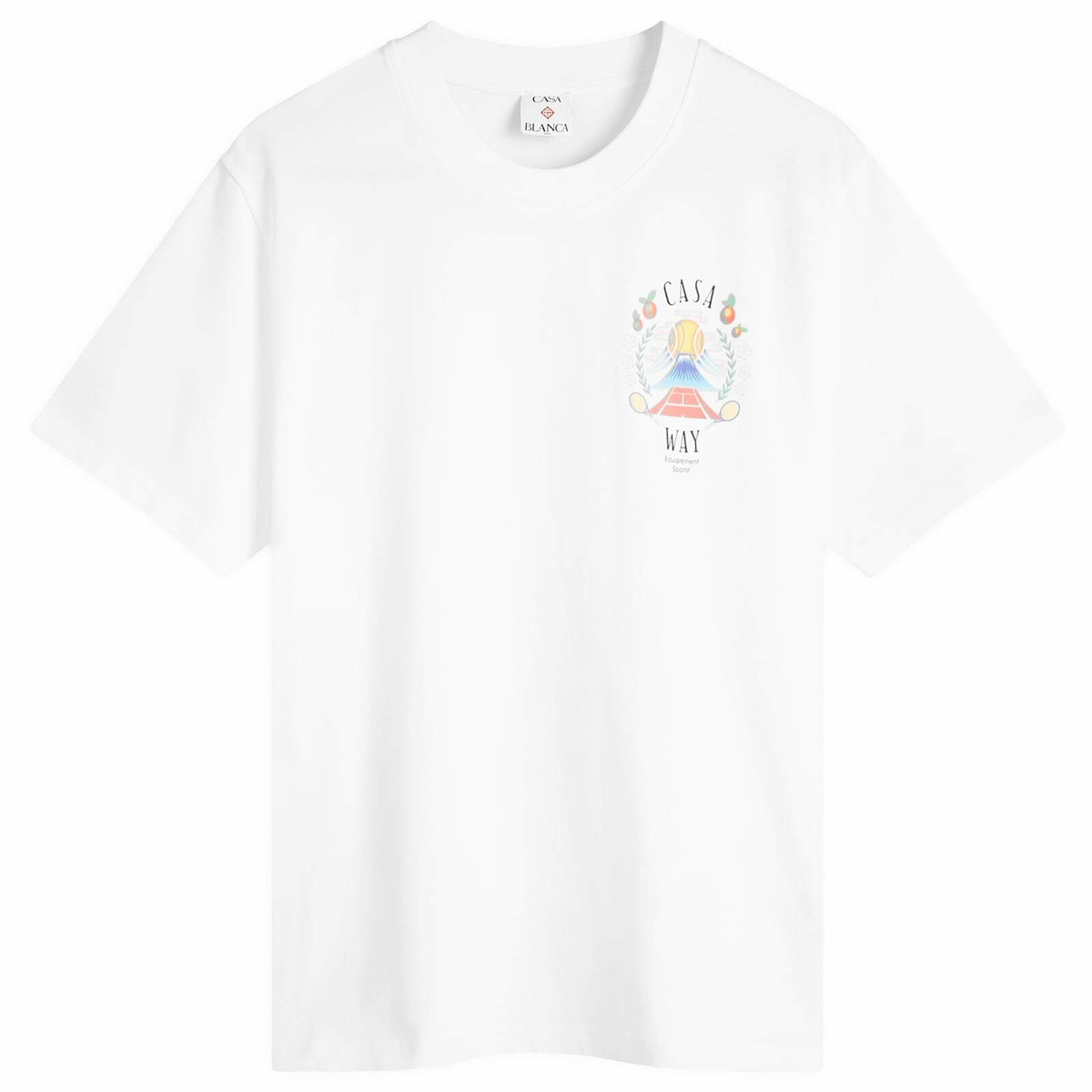 Casablanca Women's Casa Way Fitted T-Shirt in White Casablanca