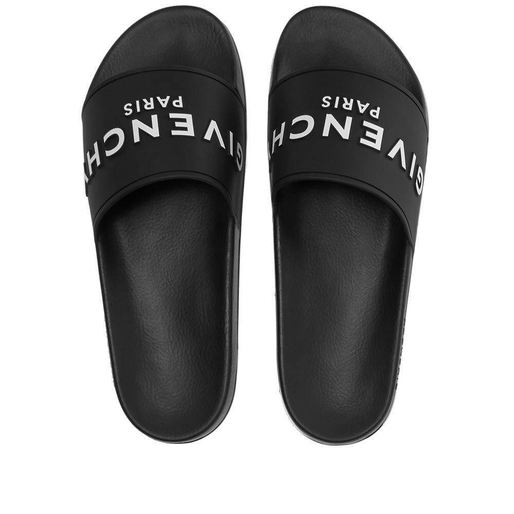 Givenchy Men's Logo Slide in Black/White Givenchy