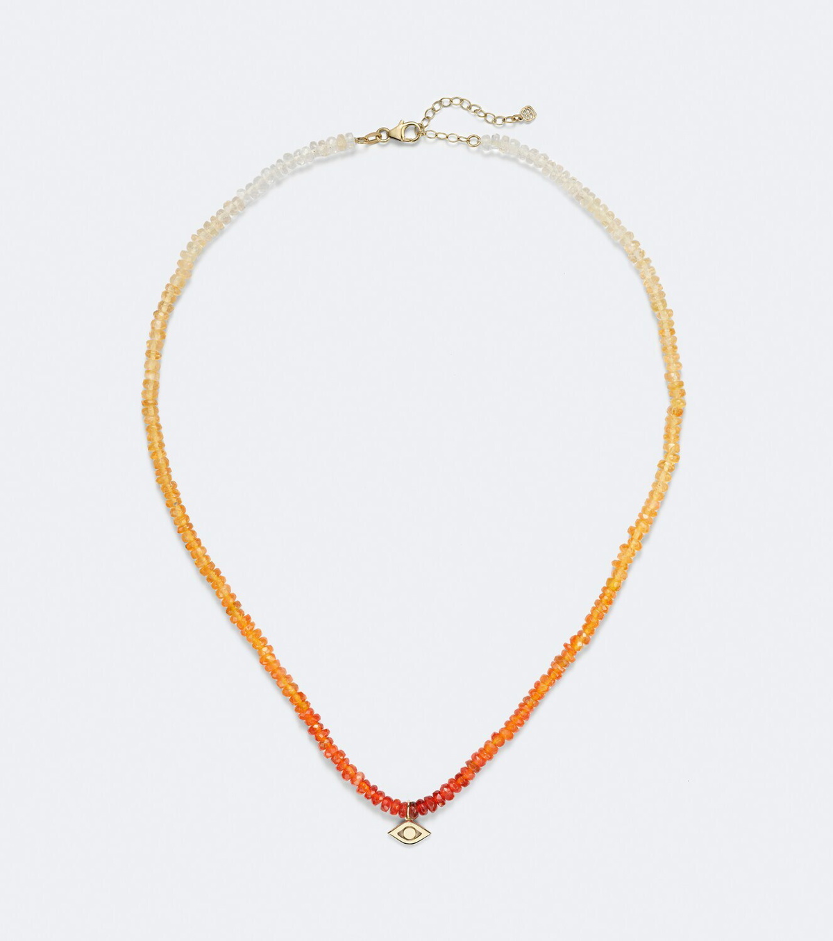 Sydney Evan Pure Protective Eye Medium 14kt gold beaded necklace with opals