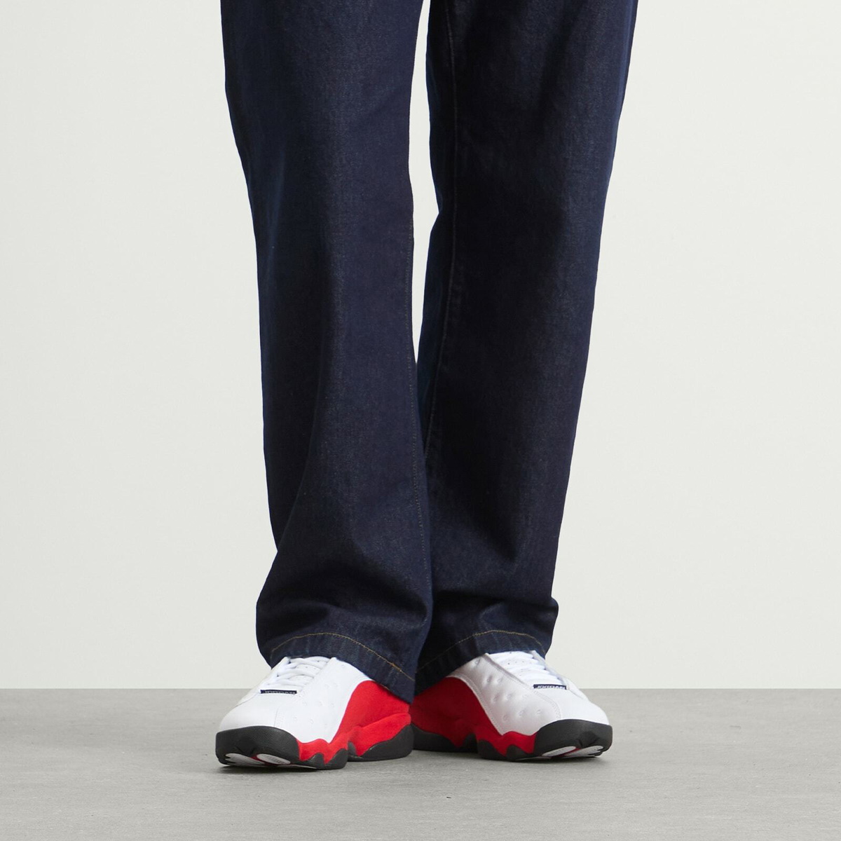 Air Jordan Men's 13 Retro Sneaker in White/Black/True Red