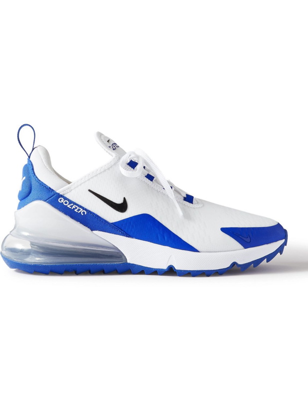 Photo: Nike Golf - Air Max 270 G Rubber-Trimmed Ripstop and Mesh Golf Shoes - White