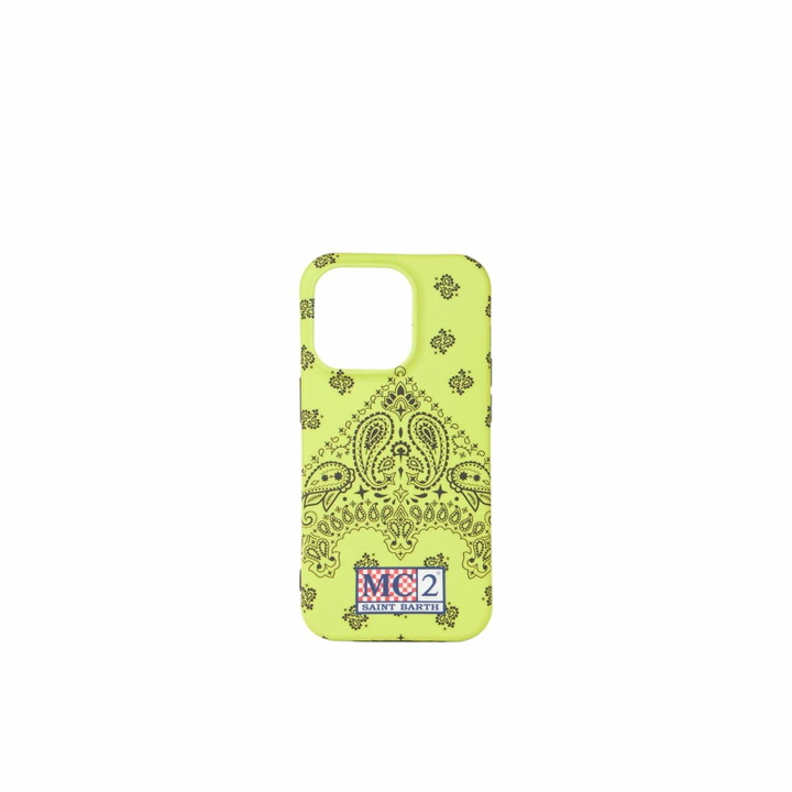 Photo: MC2 Saint Barth Cover For Iphone 14 Pro With Bandanna Print
