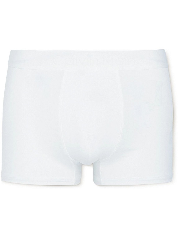 Photo: Calvin Klein Underwear - Stretch-Cotton Boxer Briefs - White