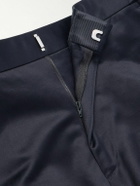 TOM FORD - Dyllan Straight-Leg Cotton-Satin Trousers - Blue